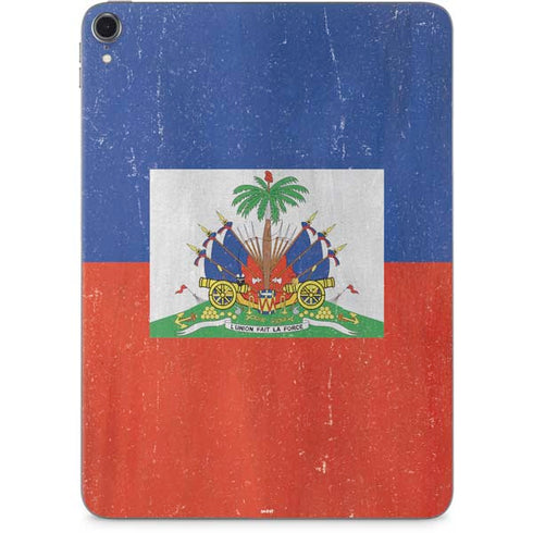 Haiti Flag Distressed Apple iPad Pro Skin
